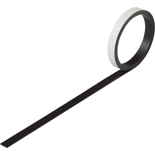 緑十字　粘着マグネット（強磁力タイプ）　マグネ１０Ｔ　１０ｍｍ幅×１ｍ×１．２ｍｍ　裏テープ付＿