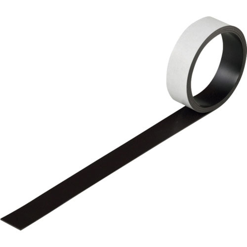 緑十字　粘着マグネット（強磁力タイプ）　マグネ２０Ｔ　２０ｍｍ幅×１ｍ×１．２ｍｍ　裏テープ付＿