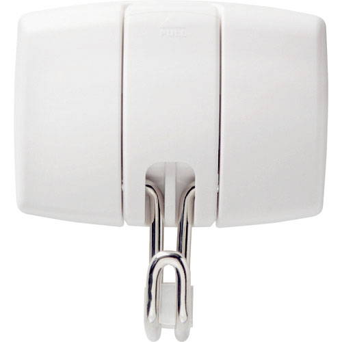 緑十字　簡易着脱マグネットフック　白　耐荷重１４ｋｇ　ＭＧ－９７１Ｗ　９１×８５ｍｍ　ＡＢＳ樹脂　ブ＿