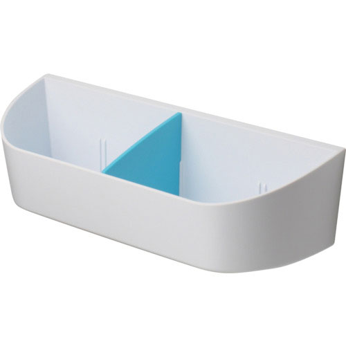 緑十字　マグネットポケット（ボード用トレー）　白／青　ＭＰ－２１７Ｗ　２４０×６５×８１ｍｍ＿