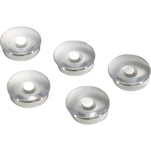 緑十字　強磁力マグネット（ボタン型タイプ）　透明のみ／５個組　ＭＧ－７９３－Ｔ　３０Φ×６．５ｍｍ＿