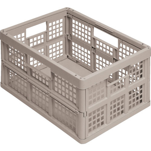 ＲＵＰ　折りたたみメッシュコンテナ　３２Ｌ　ライトサンド＿