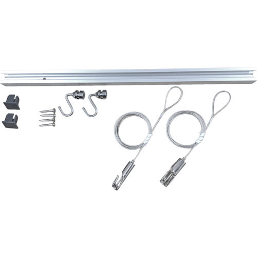 福井金属工芸　Ｃ－１１型ピクチャーレールセット　１．０ｍ　シルバー　壁面用　３３５２－１＿