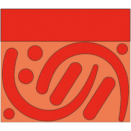 ユニット　フックステッカー　（蛍光　赤）＿