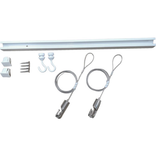 福井金属工芸　ピクチャーレール　Ｃ－１１型レール天井用セット　１ｍ（１本）　ホワイト色　３３５３－Ｗ＿
