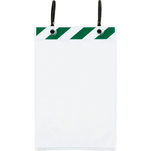 ユニット　ポケットハンガー　Ａ４縦　緑白＿