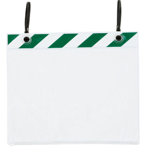 ユニット　ポケットハンガー　Ａ４横　緑白　５枚組＿