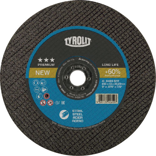 ＴＹＲＯＬＩＴ　切断砥石　ロングライフ　１７８Ｘ１．６Ｘ２２．２３ｍｍ＿