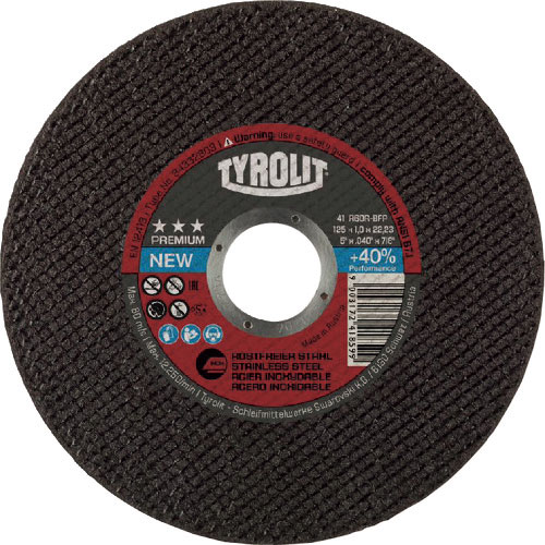 ＴＹＲＯＬＩＴ　切断砥石　プレミアムタイプ　１２５Ｘ１Ｘ２２．２３ｍｍ＿