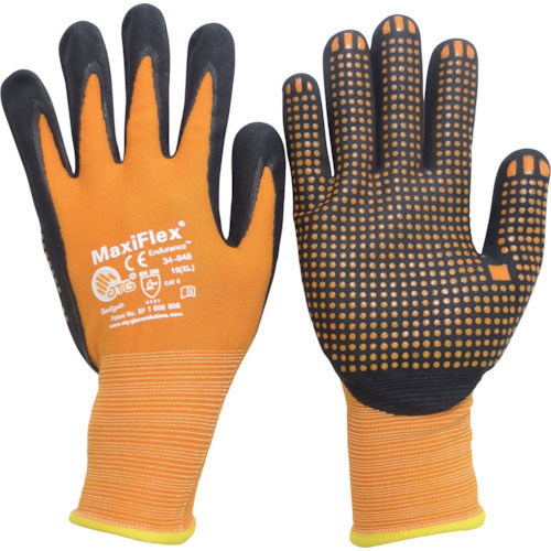 エーティージー　ニトリル背抜き手袋　マキシフレックス・エンデュランス　３４－８４８　ＸＬサイズ＿