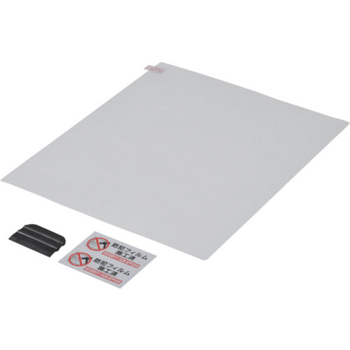 緑十字　防犯フィルム（透明ガラス用）　透明　ＢＧＦ４７３９　３９０×４７０×０．５ｍｍ　２枚組＿