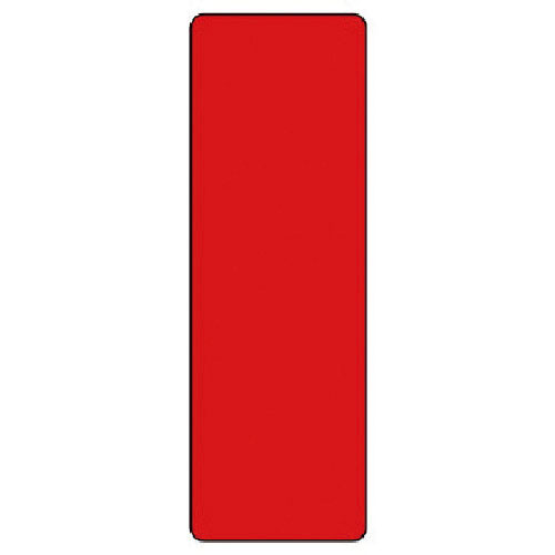 ユニット　短冊型標識　（赤）無地＿
