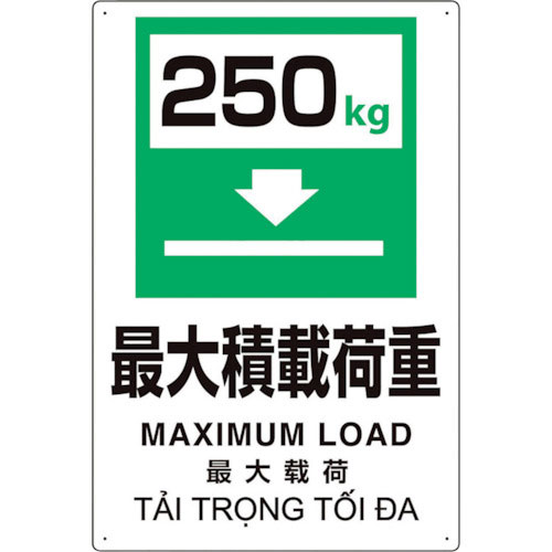 ユニット　プラスチック削減標識　最大積２５０＿