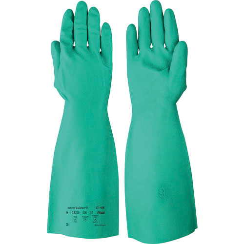 アンセル　耐油・耐薬品ニトリル厚手手袋　アルファテック　ソルベックス　３７－１６５　Ｌサイズ＿