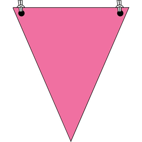 ユニット　三角旗　蛍光ピンク無地＿