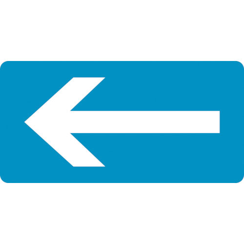 緑十字　配管識別ステッカー　←矢印　ＨＹ－２３０Ｍ　４０×８０ｍｍ　１０枚組　アルミ＿