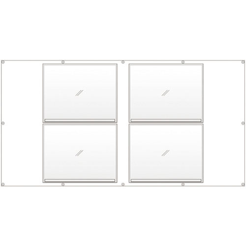 ユニット　フェンスポケット４００×５００標識４枚用＿