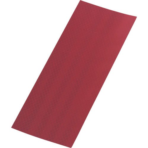 緑十字　３Ｍカプセルプリズム型高輝度反射シート　赤　ＳＬ９０－Ｒ　９０×２５０ｍｍ＿