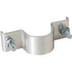 ユニット　標識取付バンド平リブ用　アルミ　３８．１Ф用＿