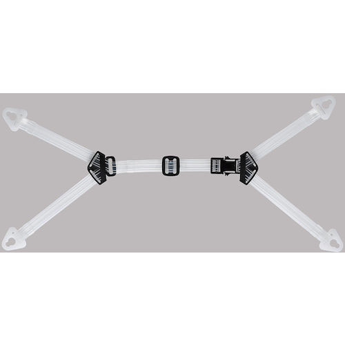 ミドリ安全　交換用　ヘルメット内装品　透明耳アゴ紐＿