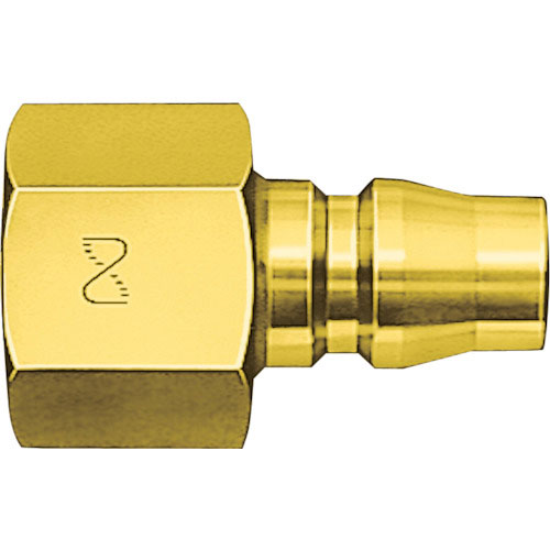 日東　真ちゅう製ハイカプラ（おねじ取付用プラグ）相手側Ｒ１／２耐圧力１．５Ｍｐａ（００２１２）＿