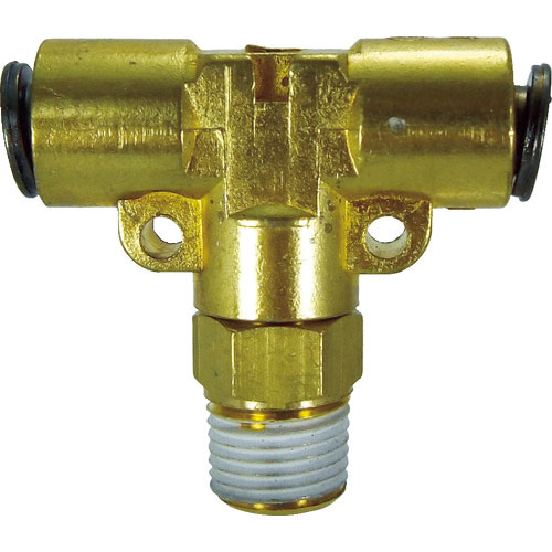 チヨダ　チューブ継手　フジメイルブランチティ（金属）　４ｍｍ・Ｒ１／８＿