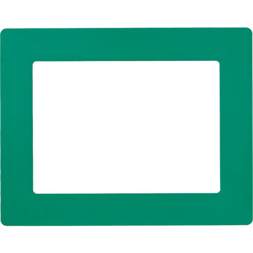 緑十字　路面用区画標識（Ａ４用紙対応タイプ）　緑　ＹＫＨ－Ａ４Ｇ　３１２×３９８ｍｍ　裏テープ付＿