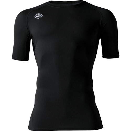 バ－トル　半袖エアーフィット　４０７１－３５－Ｌ　ブラック＿