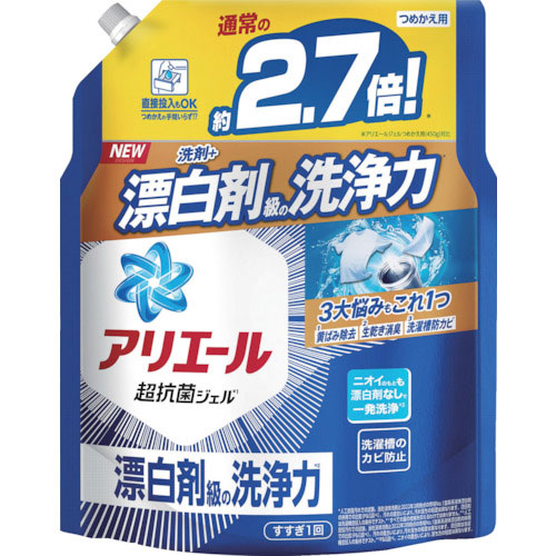 Ｐ＆Ｇ　アリエール　超抗菌ジェル　詰め替え　超ジャンボ　１．２２ｋｇ＿