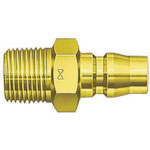 日東　真ちゅう製ハイカプラ（めねじ取付用プラグ）　相手側Ｒｃ１／２　１．５Ｍｐａ（００２０８）＿