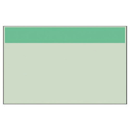 ユニット　配管識別シート　うすい緑　帯のみ（小）・ユニシート・２５０Ｘ５００＿