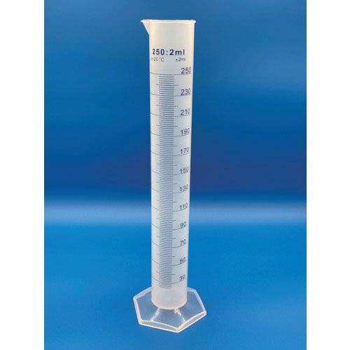 レオナ　１２５６－０５　メスシリンダー（プリント）２５０ｍｌ＿