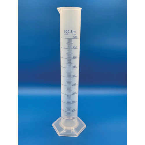 レオナ　１２５６－０６　メスシリンダー（プリント）５００ｍｌ＿