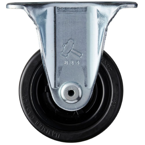 ハンマー　固定式ゴム車輪　７５ｍｍ＿