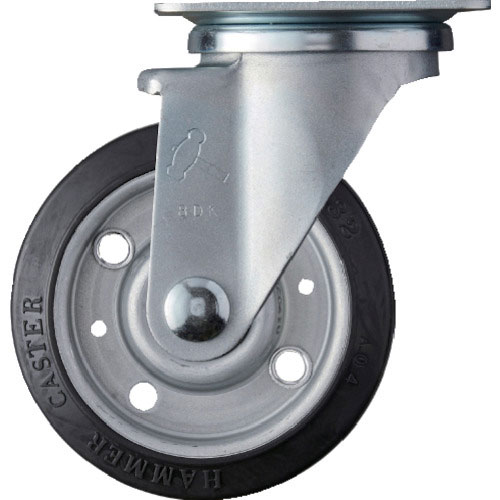 ハンマー　特殊鋼板製　自在　ゴムＢ車１２５ｍｍ＿