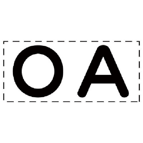 ユニット　カッティング文字　ＯＡ・マーキングフィルム＿