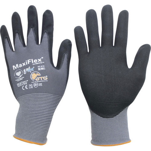 エーティージー　ニトリル背抜き手袋　マキシフレックス・アルティメイト　４２－８７４　Ｍサイズ＿