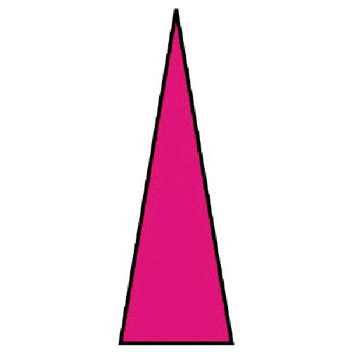 ユニット　ゲージマーカー蛍光赤・ＰＰステッカー・１シート１００枚入＿