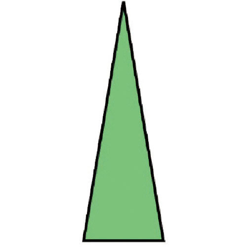 ユニット　ゲージマーカー蛍光緑・ＰＰステッカー・１シート１００枚入＿