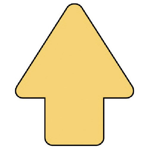 ユニット　矢印ステッカー　うすい黄・１０枚組・５８Ｘ４９＿