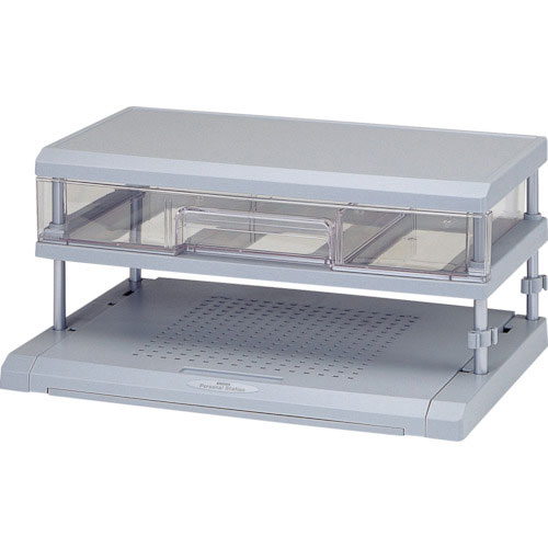 ヒマラヤ化学　パソコンラック　引出付　４６０３　２２型　グレー　４８５×３３２×２２０＿