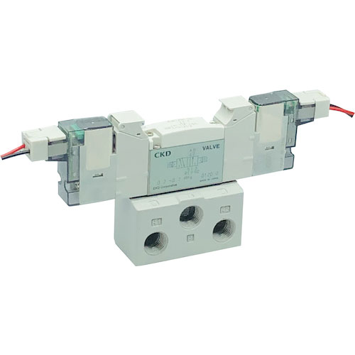 ＣＫＤ　パイロット式５ポート弁　ベース配管＿