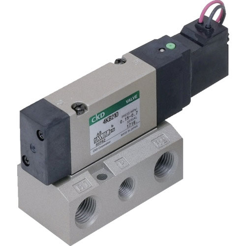 ＣＫＤ　電磁弁　４Ｋシリーズパイロット式５ポート弁セレックスバルブ　接続口径Ｒｃ３／８＿