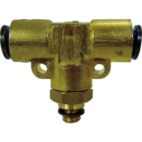 チヨダ　チューブ継手　フジメイルブランチティ（金属）　４ｍｍ　Ｍ５×０．８＿