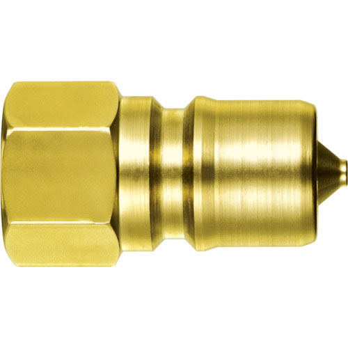 日東　ＳＰカプラ　タイプＡプラグ　真ちゅう製　ニトリルゴムＮＢＲ（ＳＧ）　相手側取付サイズＲ１／２（＿