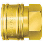 日東　ＴＳＰカプラ　真ちゅう製　ニトリルゴムＳＧ（ＮＢＲ）（おねじ取付用ソケット）　相手側Ｒ１／２（＿