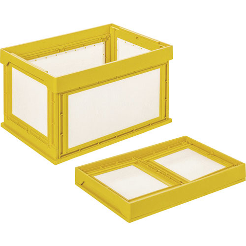 ＫＵＮＩＭＯＲＩ　プラダン折畳みコンテナ　パタコン　ＮＭ－８５　イエロー＿