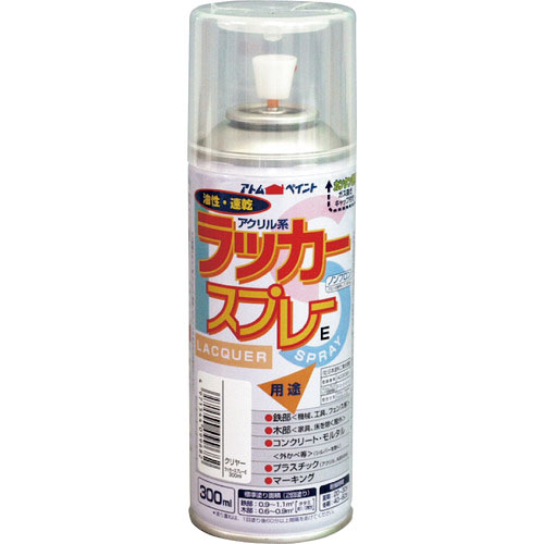 アトムペイント　ラッカースプレーＥ　３００ＭＬ　クリヤー＿