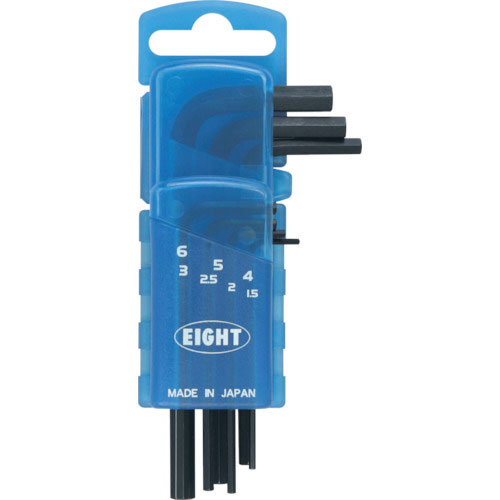 エイト　六角棒スパナ　標準寸法　ドアホルダー　７本セット　１．５～６ｍｍ＿