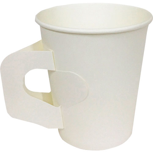 ＨＥＩＫＯ　ペーパーカップ　７オンスハンドル付ホワイト　１００個入り＿